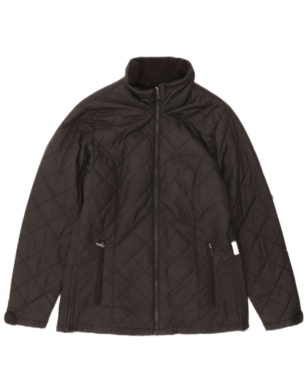 Giacca trapuntata oversize da donna Schoffel UK 10 piccola in poliestere nero