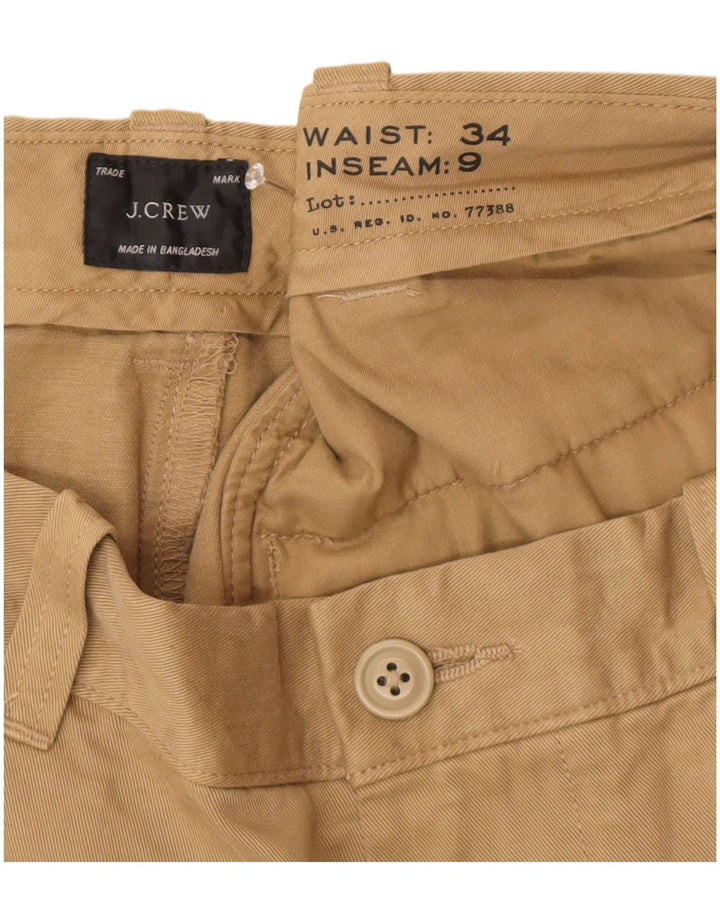 Pantaloncini chino da uomo J. Crew W34 Large in cotone beige
