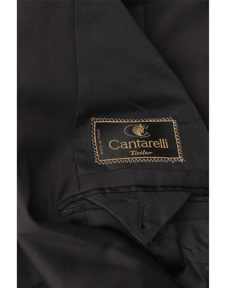 Giacca blazer doppiopetto da uomo Cantarelli UK 40 grande nera