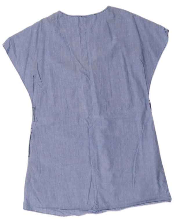 Abito tenda da donna Zara UK 14 cotone blu medio