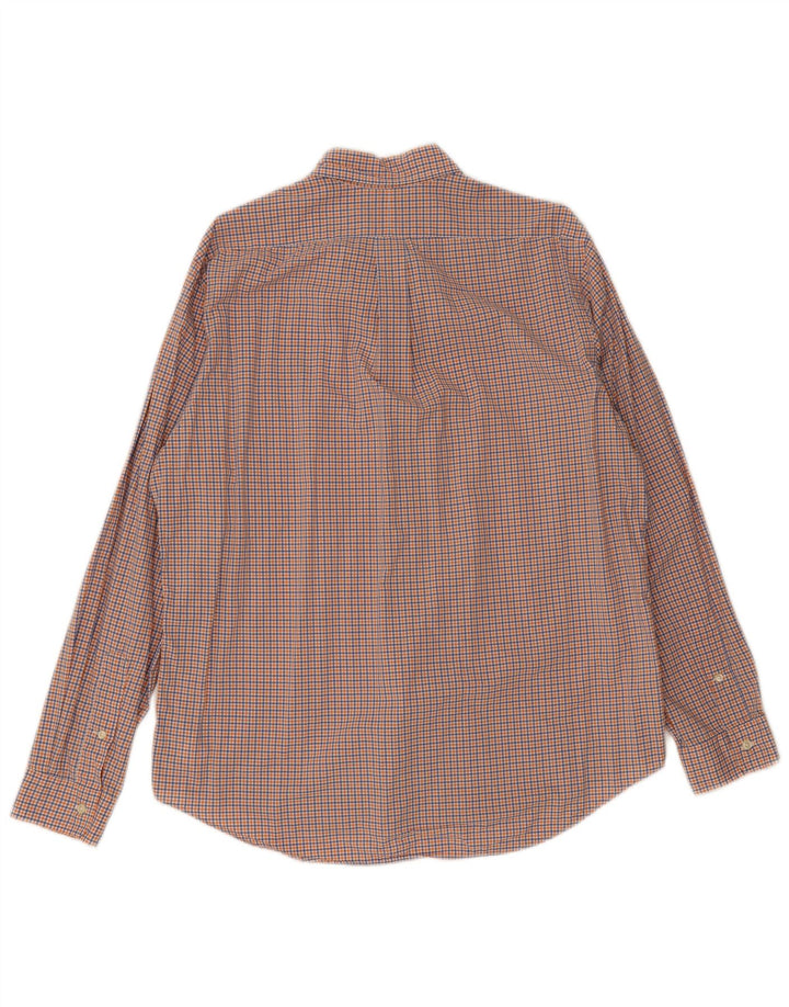 Polo Ralph Lauren Camicia da uomo grande in cotone a quadretti multicolore