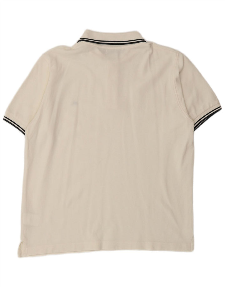 Polo da uomo SEVENTY in cotone bianco sporco medio