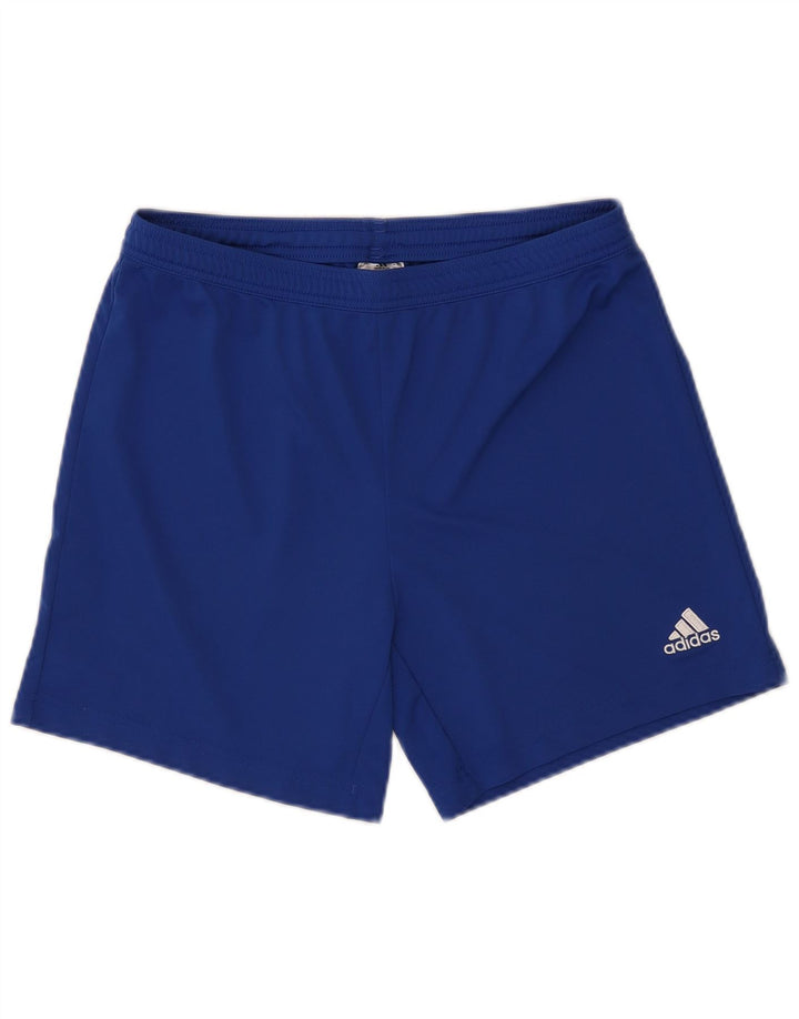 Pantaloncini sportivi ADIDAS Aeroready da bambino 12-13 anni in poliestere blu