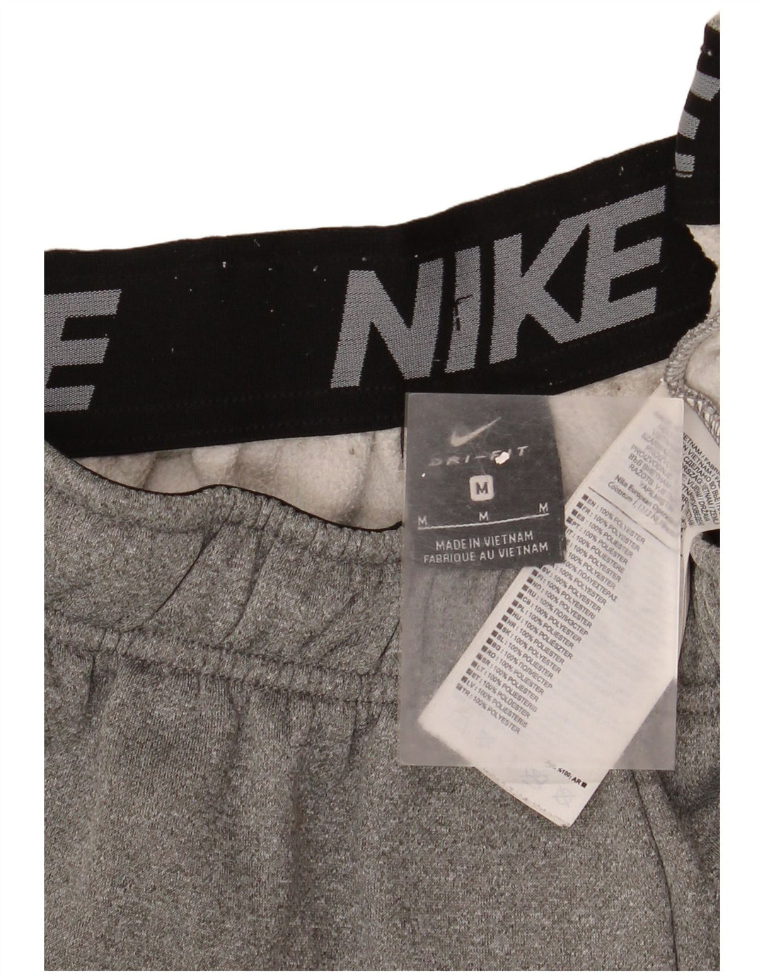 Pantaloni da tuta Nike Dri Fit da uomo, pantaloni da jogging, poliestere chiazzato grigio medio
