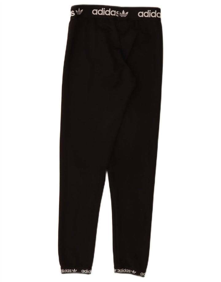 Leggings grafici Adidas per ragazze 11-12 anni in poliestere nero