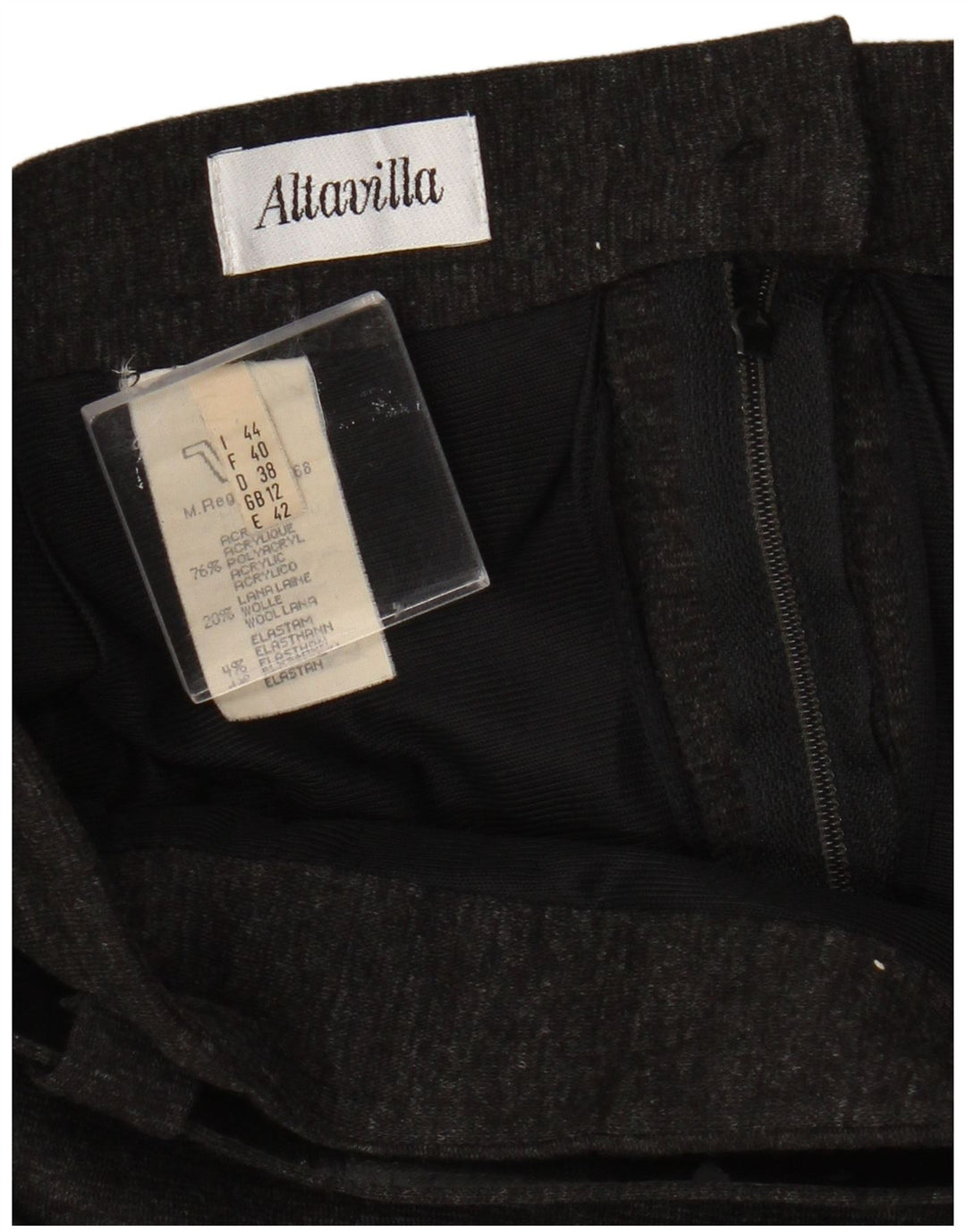 Gonna a tubino da donna Altavilla UK 12 media W28 acrilico grigio