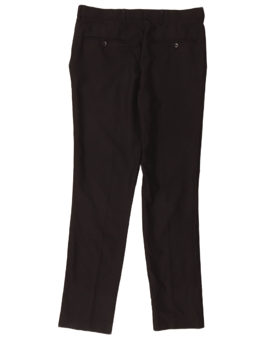 Pantaloni chino slim da uomo Marks & Spencer W34 L33 poliestere nero