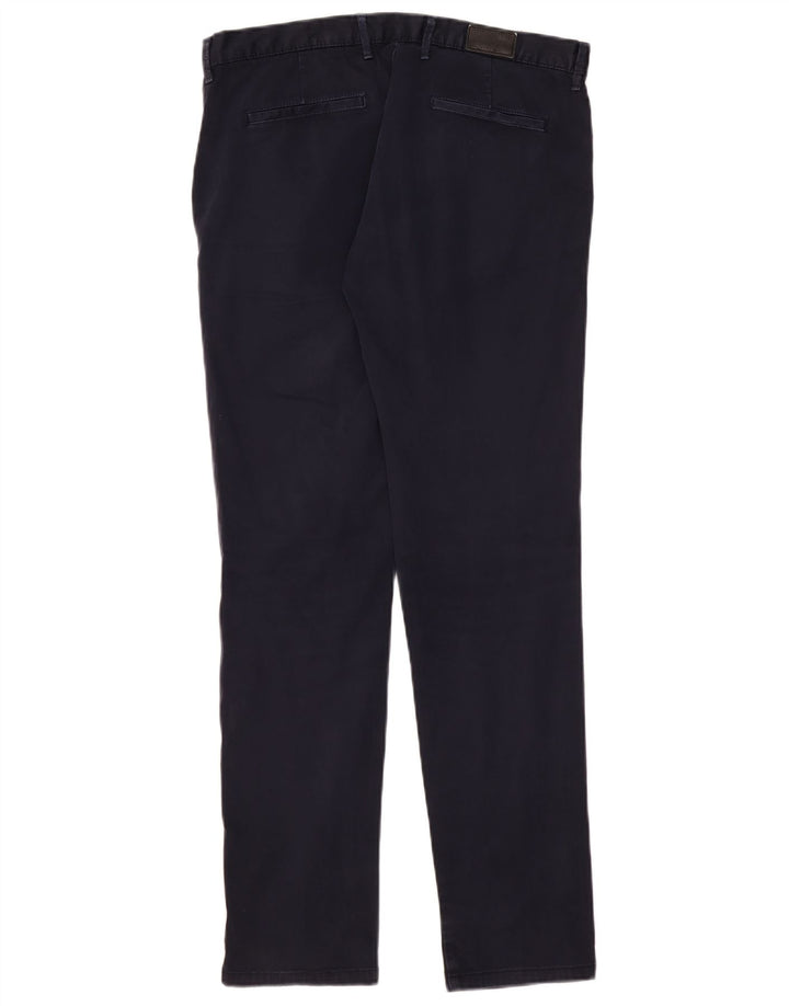 Pantaloni Chino Slim Da Uomo ZARA EU 40 Medio W31 L32 Blu Navy