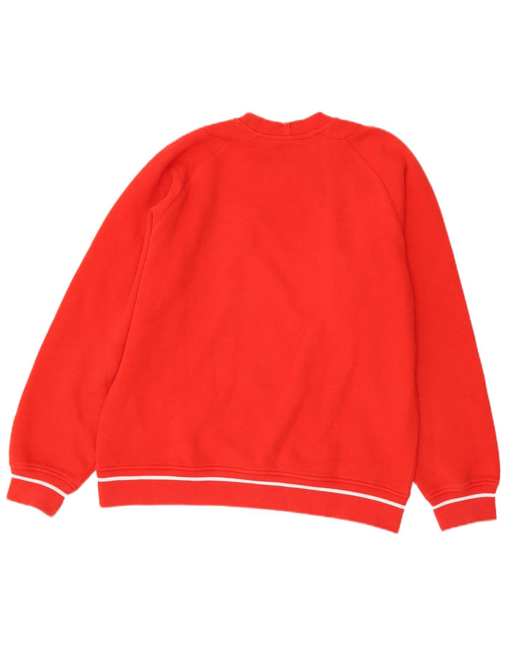 Felpa Adidas Uomo Maglione Piccolo Rosso Cotone
