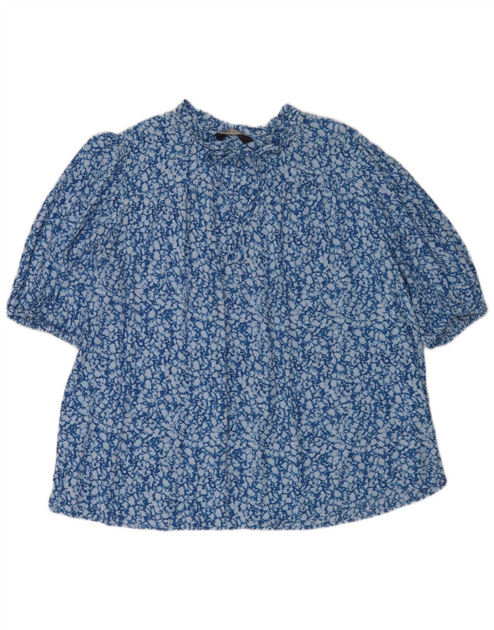 Camicetta oversize da donna Marks & Spencer Top UK 14 Large Blu Viscosa
