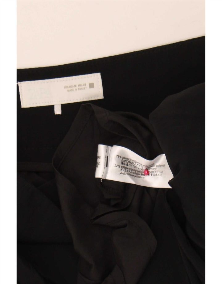 Zara Minigonna a palloncino da donna media W28 Nera Poliammide
