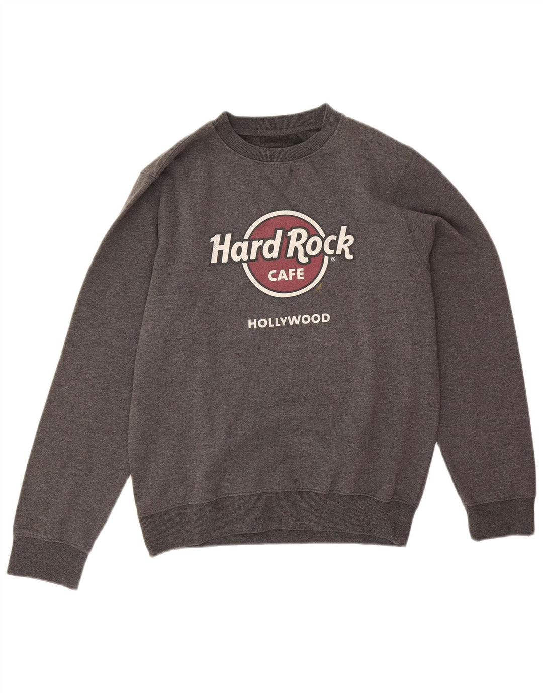 Felpa con grafica Hollywood da uomo Hard Rock Cafe, grigio medio chiazzato