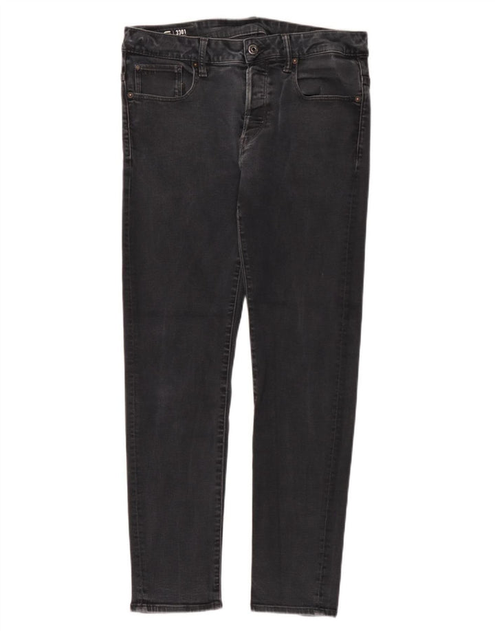 Jeans slim da uomo G-Star 3301 W34 L32 cotone nero