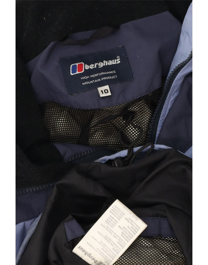Giacca antipioggia oversize da donna Berghaus UK 10 piccola blu poliestere