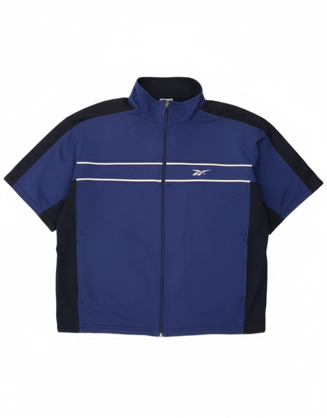 Giacca da tuta da uomo Reebok vestibilità ampia, colore blu medio