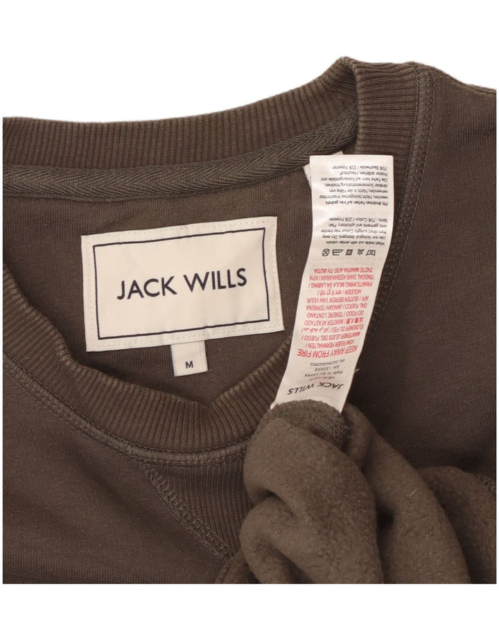 JACK WILLS Felpa da uomo Maglione in cotone marrone medio