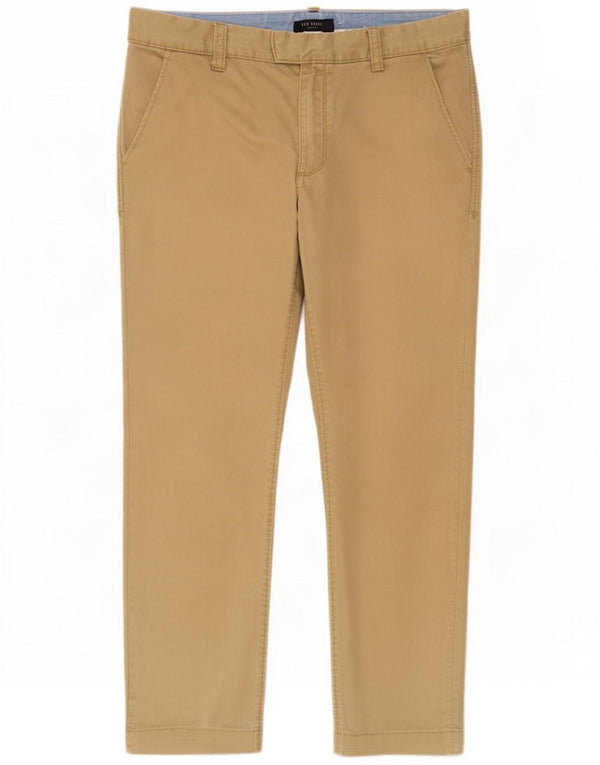 Pantaloni chino dritti da uomo Ted Baker W32 L27 Khaki
