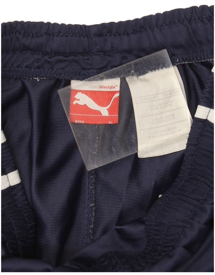 Pantaloncini sportivi Puma da bambino 13-14 anni XL blu navy in poliestere