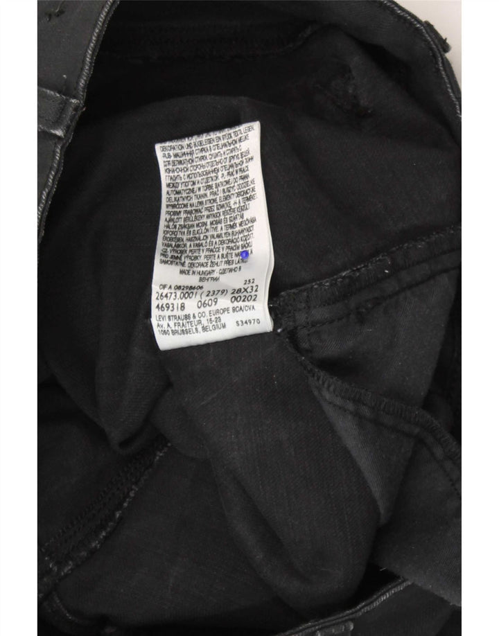 Jeans slim da donna Levi's W28 L32 cotone nero