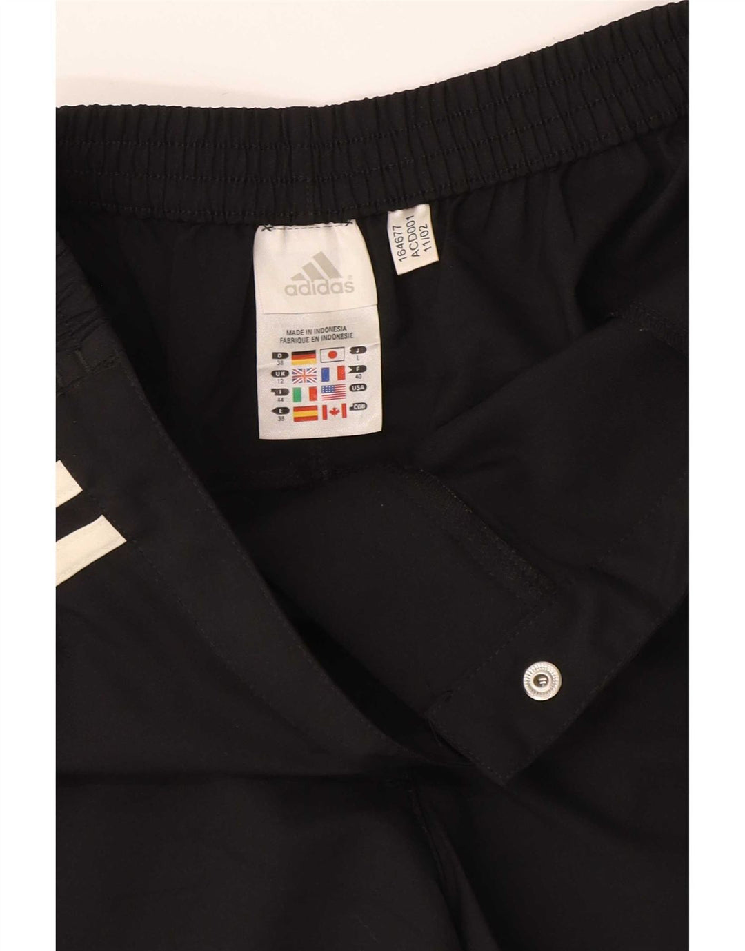 Pantaloncini casual Adidas Climalite da donna UK 12 Medium W28 Poliestere nero