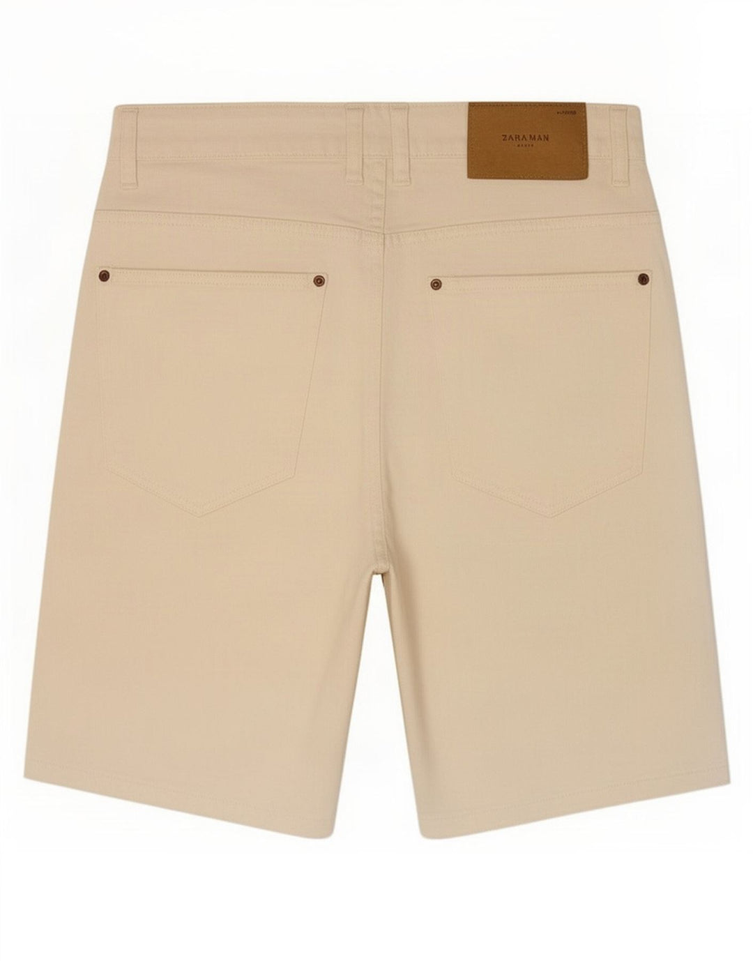 Pantaloncini di jeans da uomo Zara EU 42 Large W32 bianco sporco