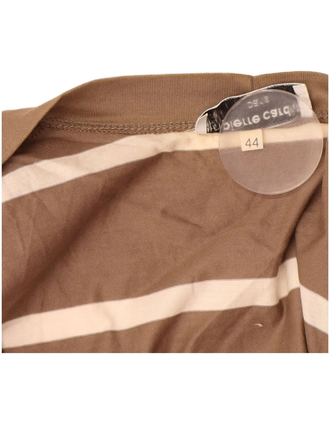 PIERRE CARDIN Maglione cardigan lungo da donna IT 44 Marrone medio a righe