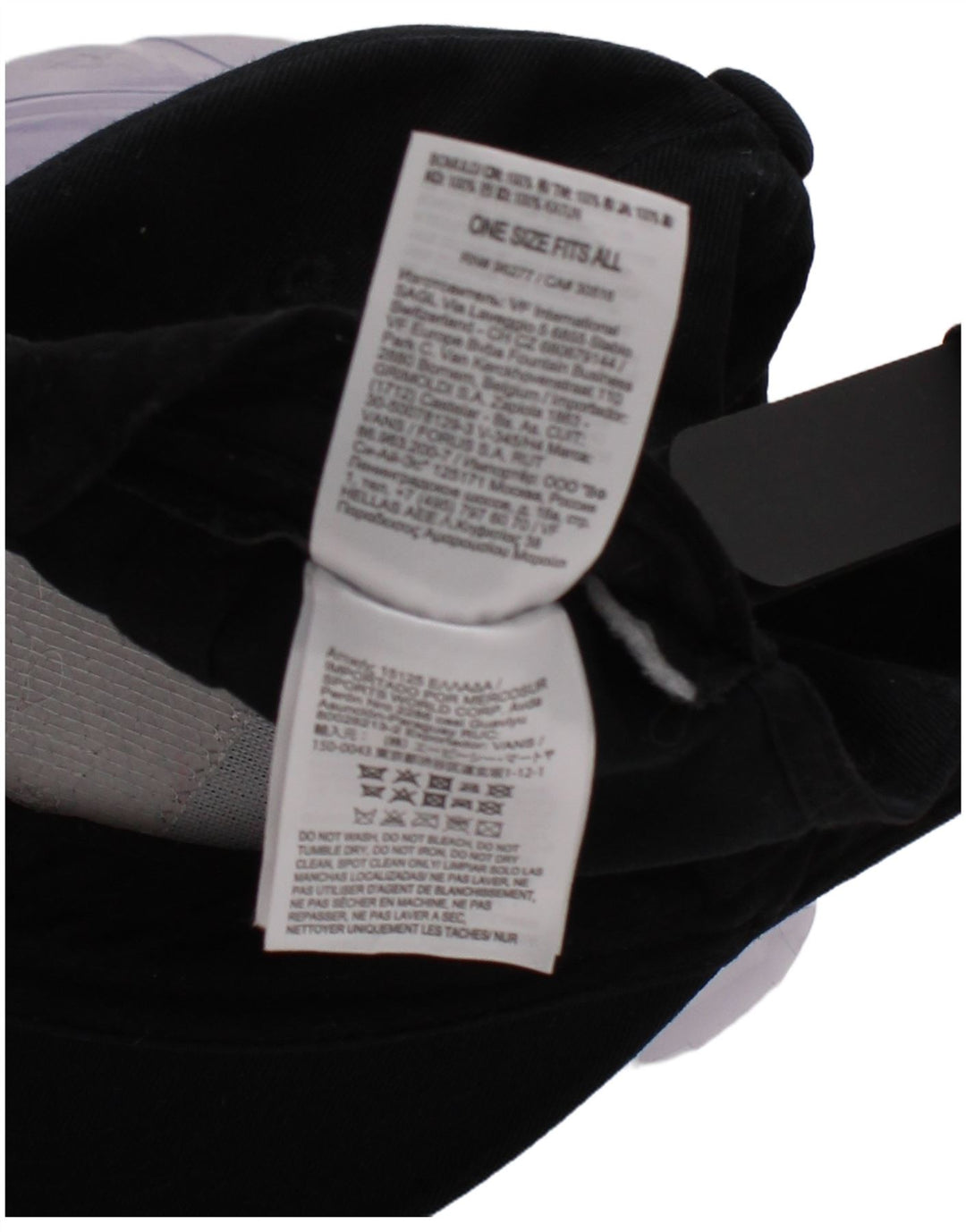 Berretto da baseball con grafica da uomo Vans, taglia unica, in cotone nero