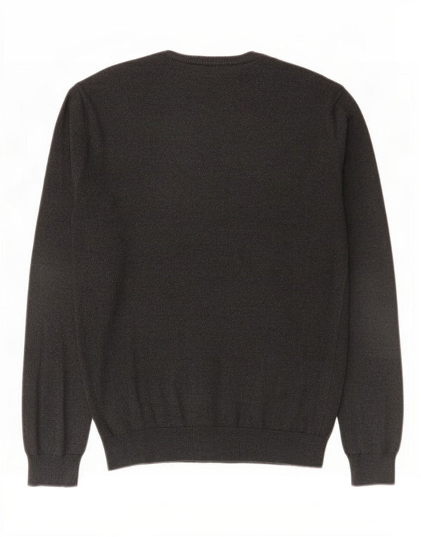 Maglione maglione girocollo da uomo Jack Wills in cotone grigio medio
