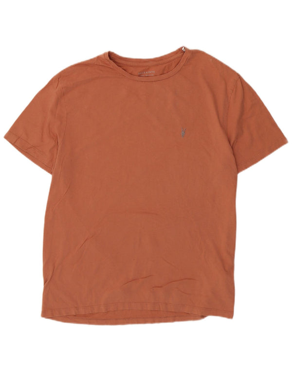 T-shirt da uomo All Saints Top grande in cotone marrone