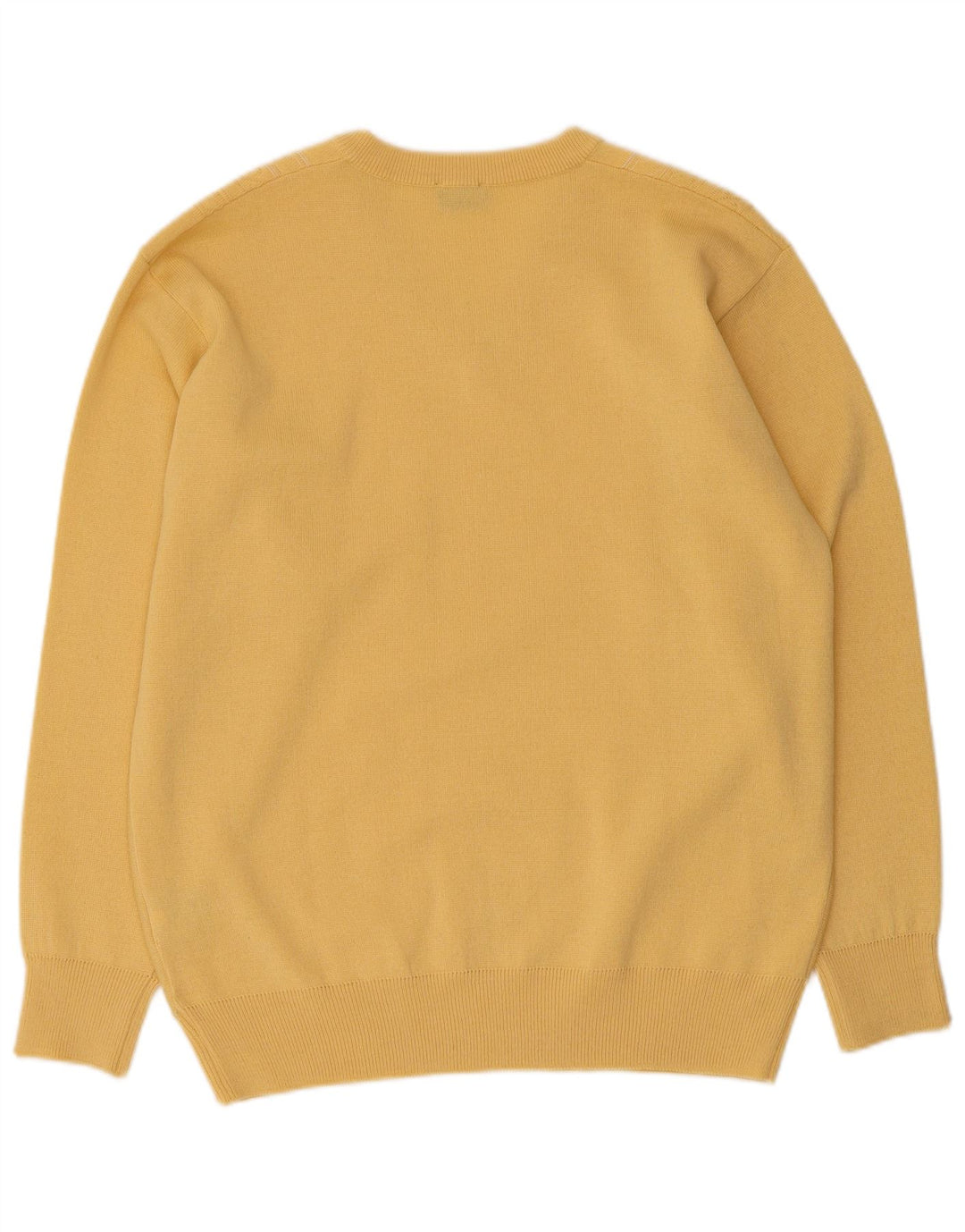 Maglione Gabicci Uomo Scollo a V Giallo Medio Lana