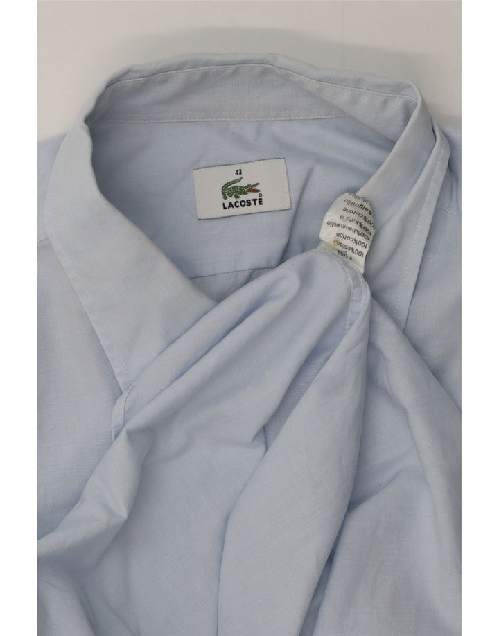 Camicia da uomo Lacoste taglia 43 grande cotone blu