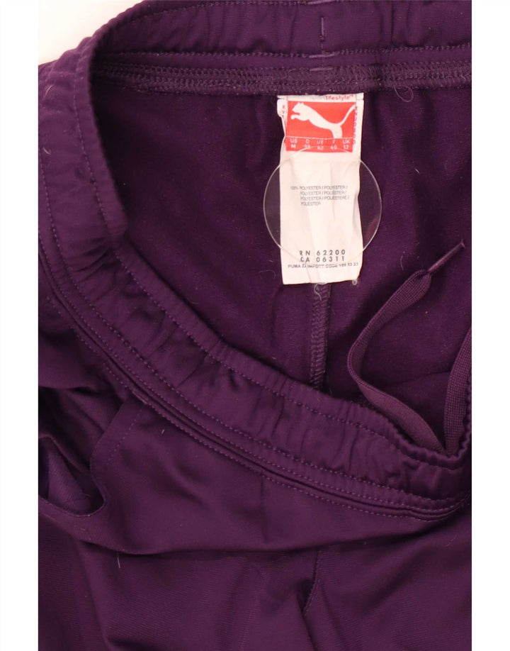 Pantaloni della tuta da donna Puma UK 12 Poliestere viola medio