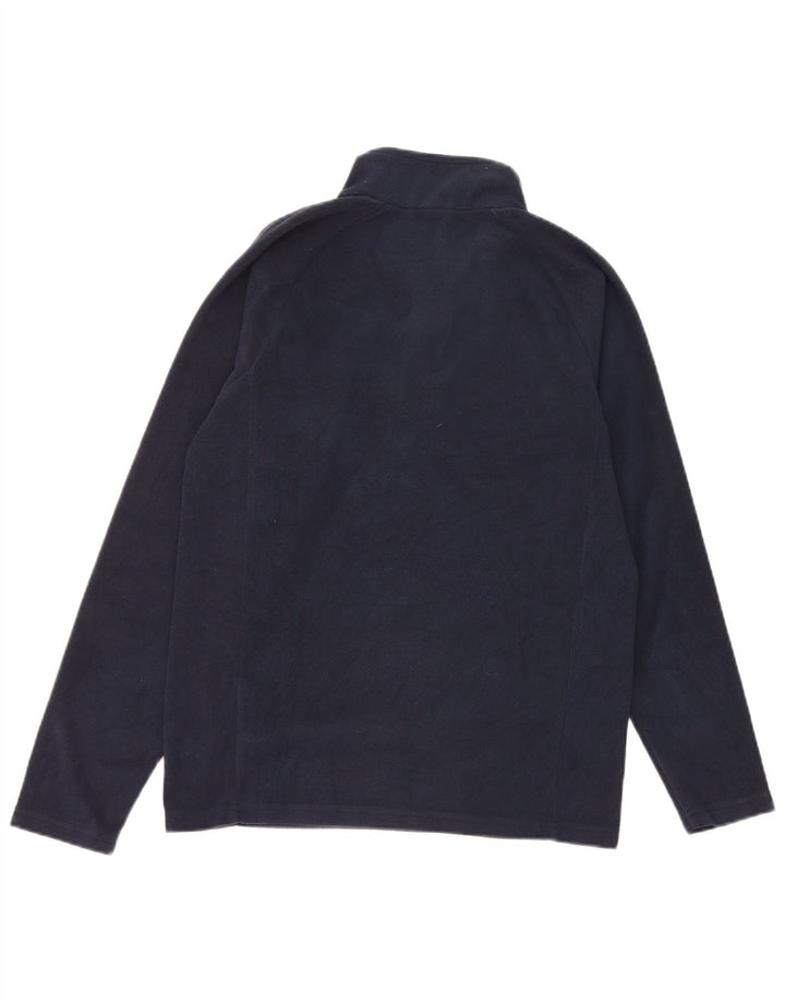 Maglione in pile Kappa da ragazzo con zip e collo 13-14 anni in poliestere blu navy