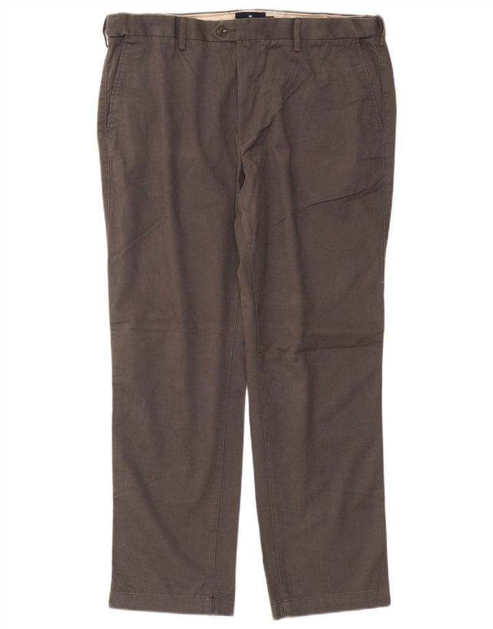 Pantaloni chino dritti Marks & Spencer da uomo blu Harbour W40 L31 grigi