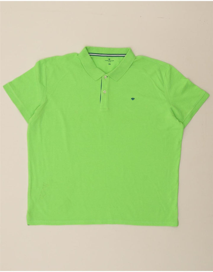 TOM TAILOR Mens Polo Shirt 2XL Green Polyester Vintage Tom Tailor and Second-Hand Tom Tailor from Messina Hembry 