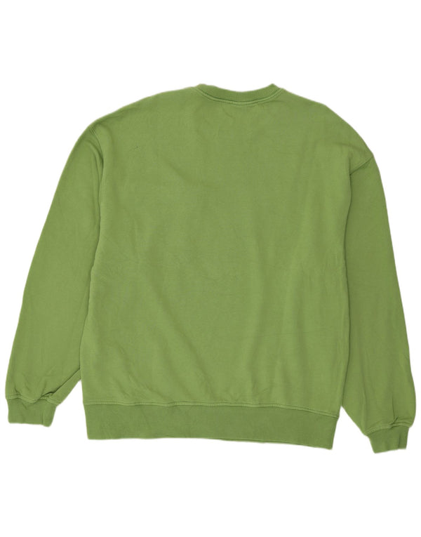 Felpa Zara Uomo Maglione XL Verde Cotone