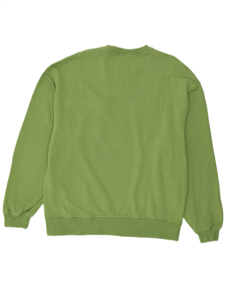 Felpa Zara Uomo Maglione XL Verde Cotone