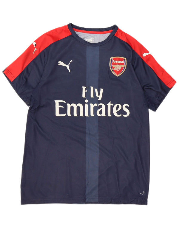 T-shirt grafica PUMA da bambino dell'Arsenal, 15-16 anni, color block blu navy