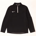 Top della tuta da ginnastica Nike Dri Fit con collo e zip da uomo, piccolo, color block nero