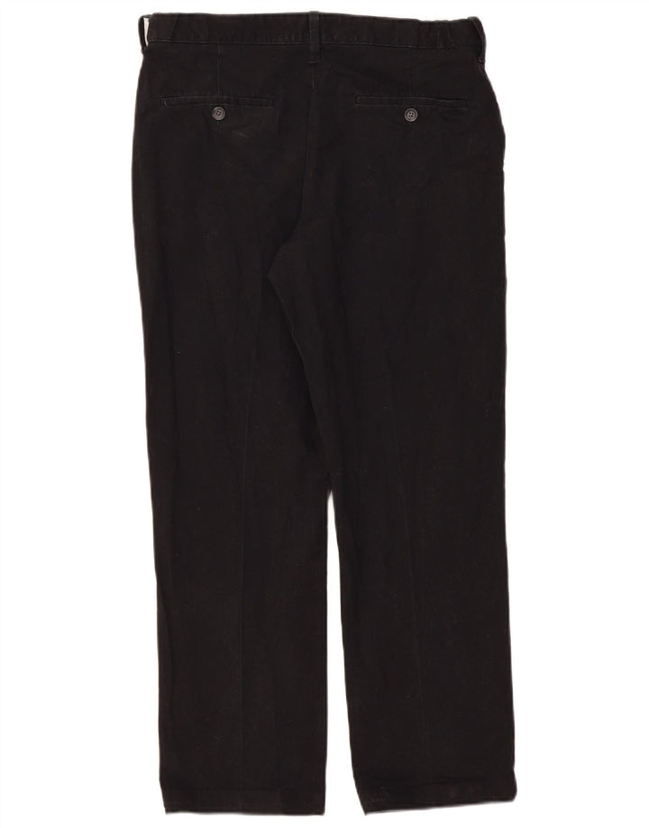 Pantaloni chino dritti vestibilità regolare da uomo Marks & Spencer W32 L29 neri
