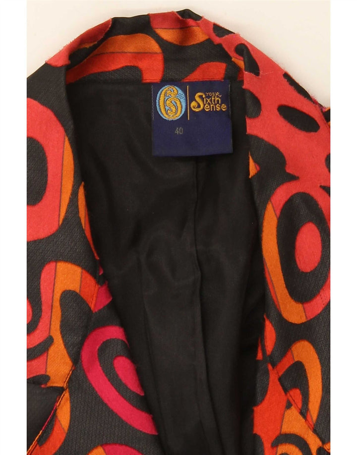 La tua giacca blazer a 2 bottoni da donna Sixth Sense EU 40 Medium Black geometrica