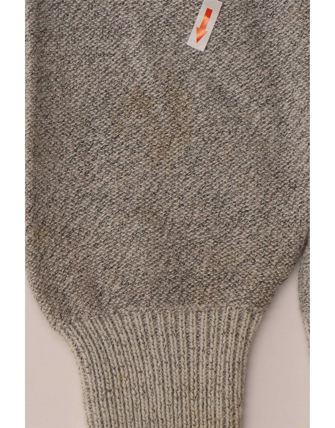 Maglione Marek da uomo con scollo a V grigio medio a righe