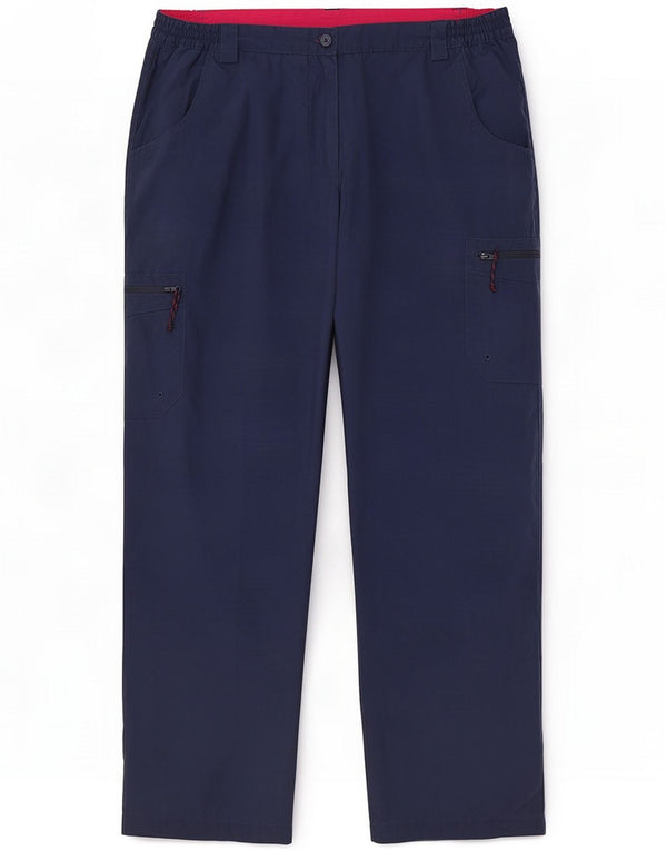 Mountain Warehouse Pantaloni cargo a vita alta da donna UK 16 Large W34 L29 Nav