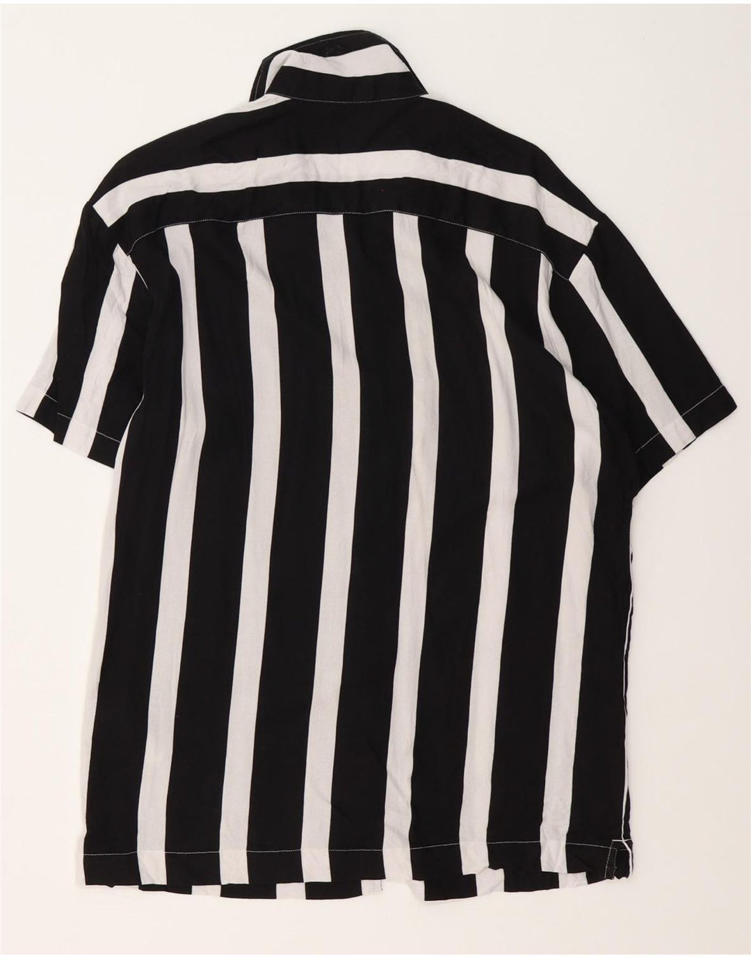 Camicia a maniche corte da uomo Jack & Jones in viscosa a righe nere medie