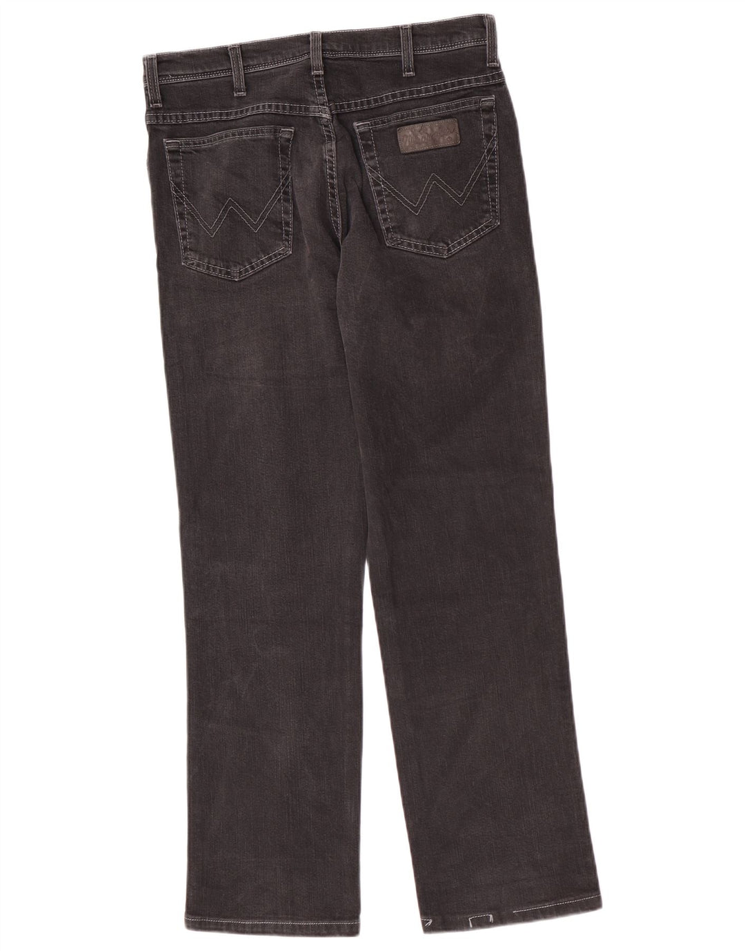 Jeans dritti elasticizzati Texas da uomo Wrangler W33 L29 cotone grigio