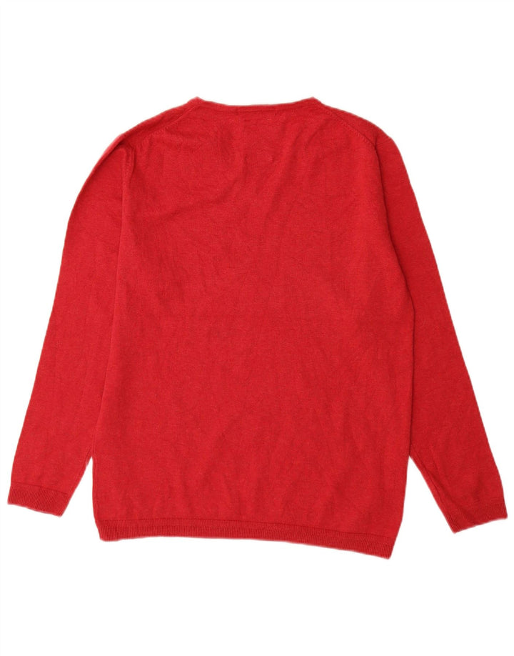 Maglione Zara da bambino con scollo a V 13-14 anni in cotone rosso