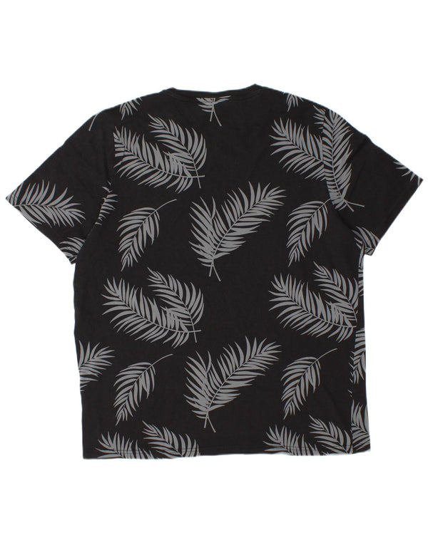 T-shirt da uomo Puma Top grande in cotone floreale nero