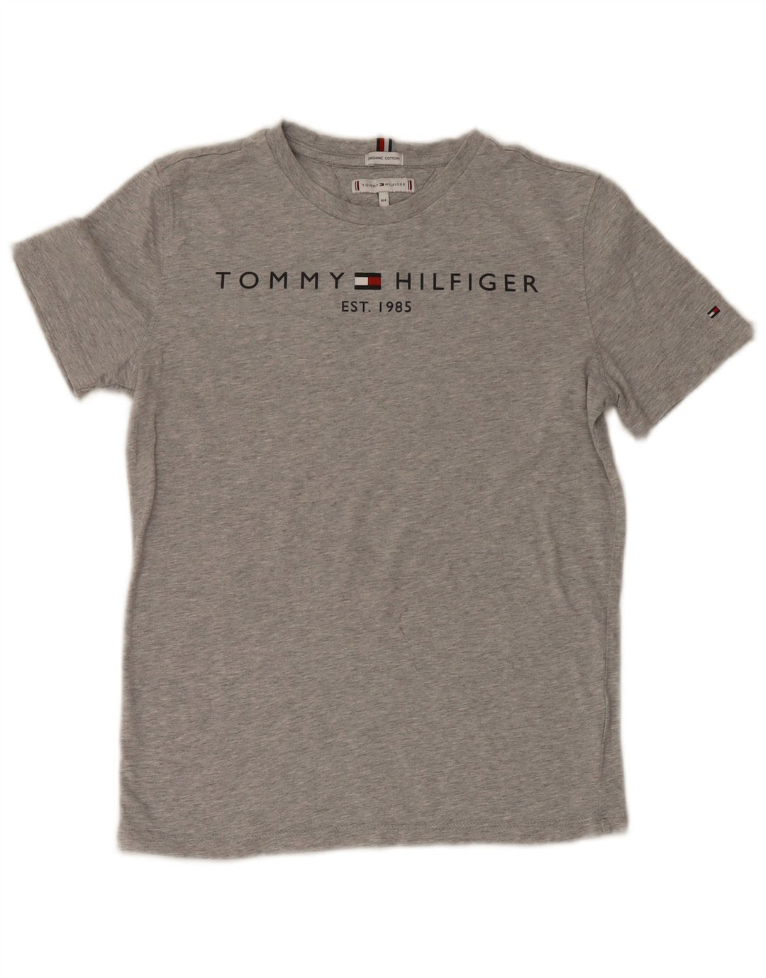 T-shirt grafica normale da ragazzo Tommy Hilfiger Top 11-12 anni grigia