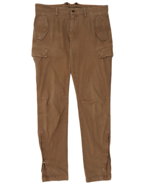 Pantaloni cargo slim da uomo Mason's EU 52 XL W36 L33 Cotone beige