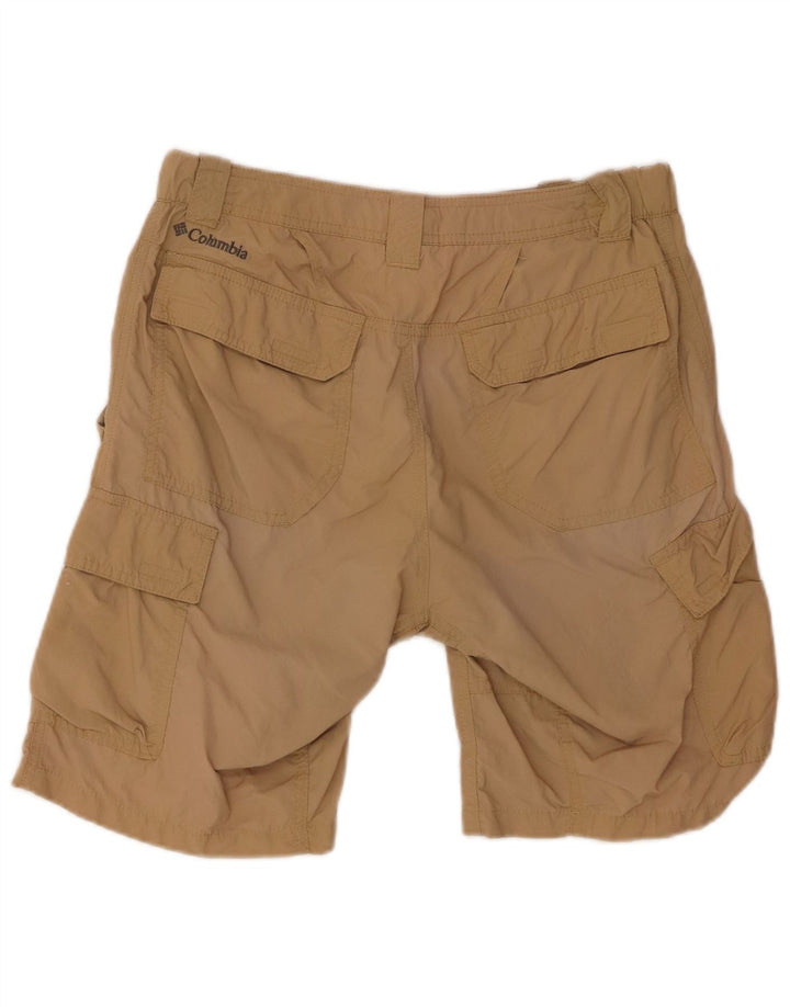 Pantaloncini cargo da uomo COLUMBIA W32 Nylon beige medio